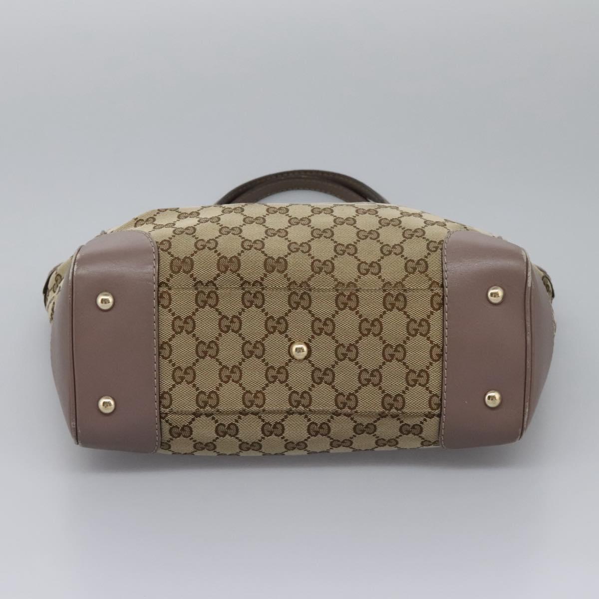 GUCCI GG Canvas Tote Bag Beige 257061 Auth 115754