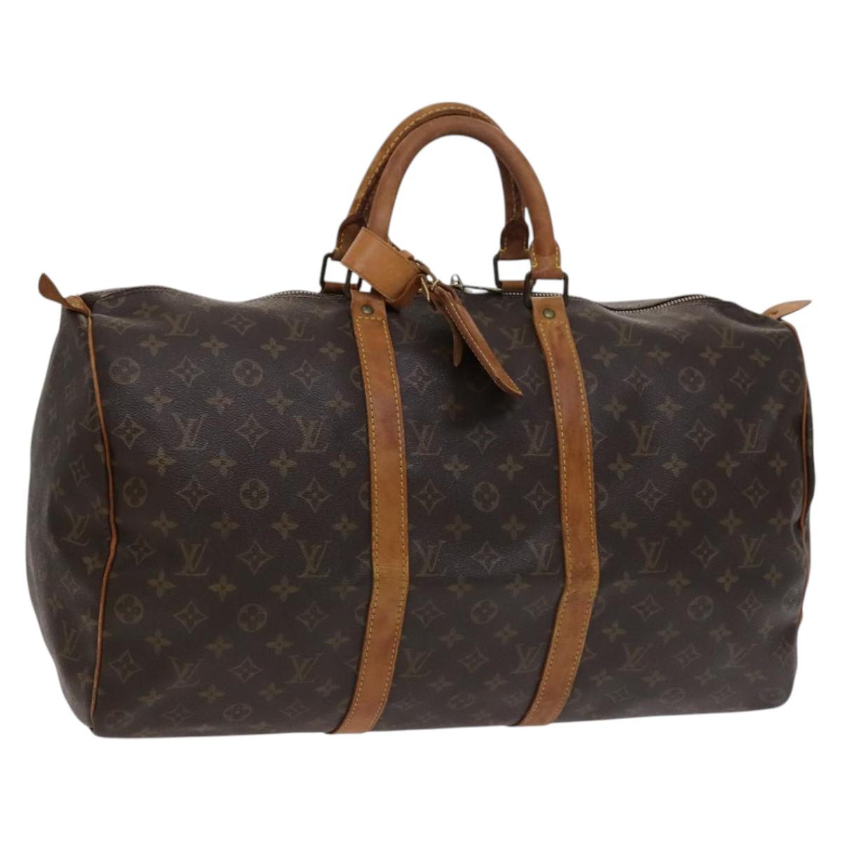 LOUIS VUITTON Monogram Keepall 50 Boston Bag M41426 LV Auth 115758