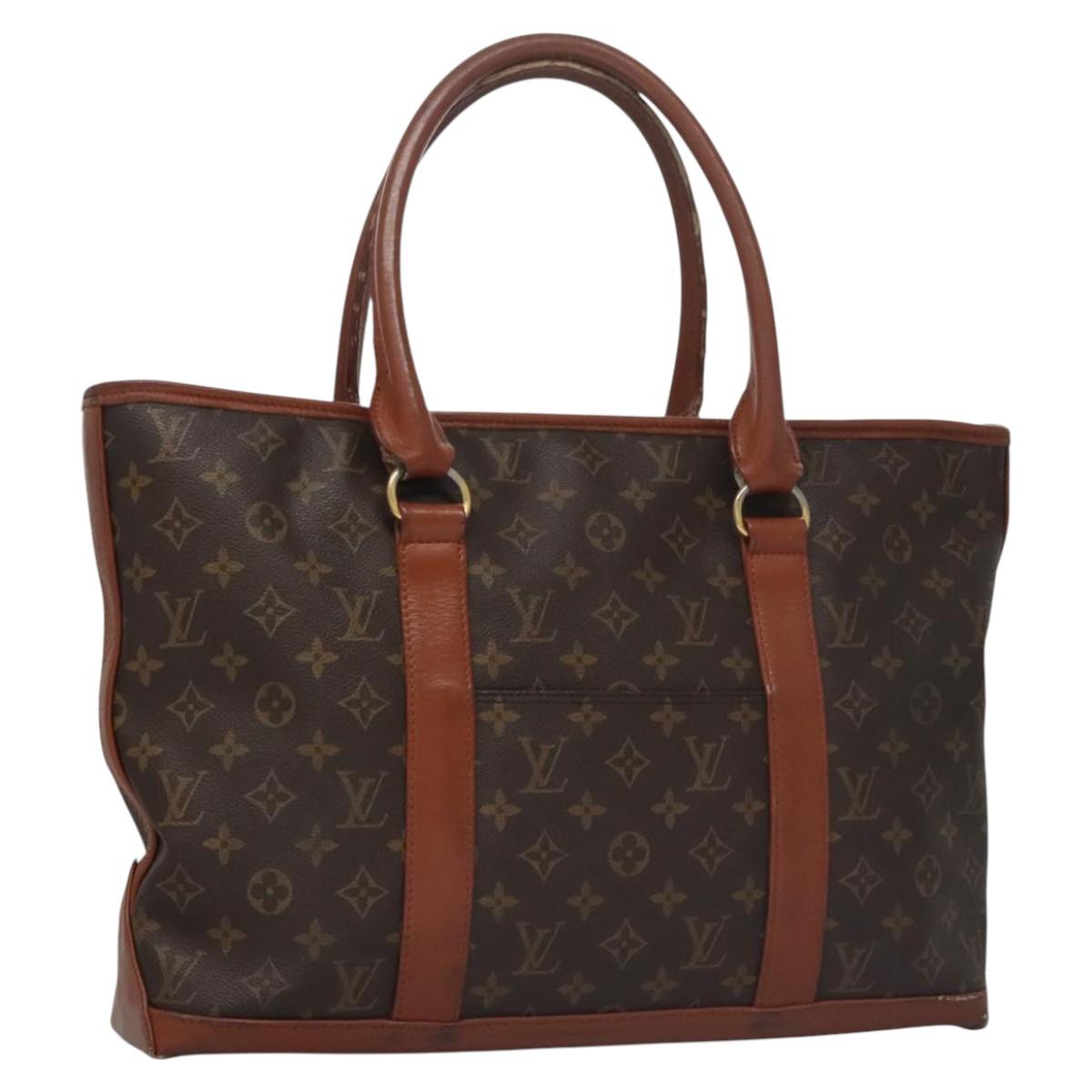 LOUIS VUITTON Monogram Sac Weekend PM Hand Bag M42425 LV Auth 115786