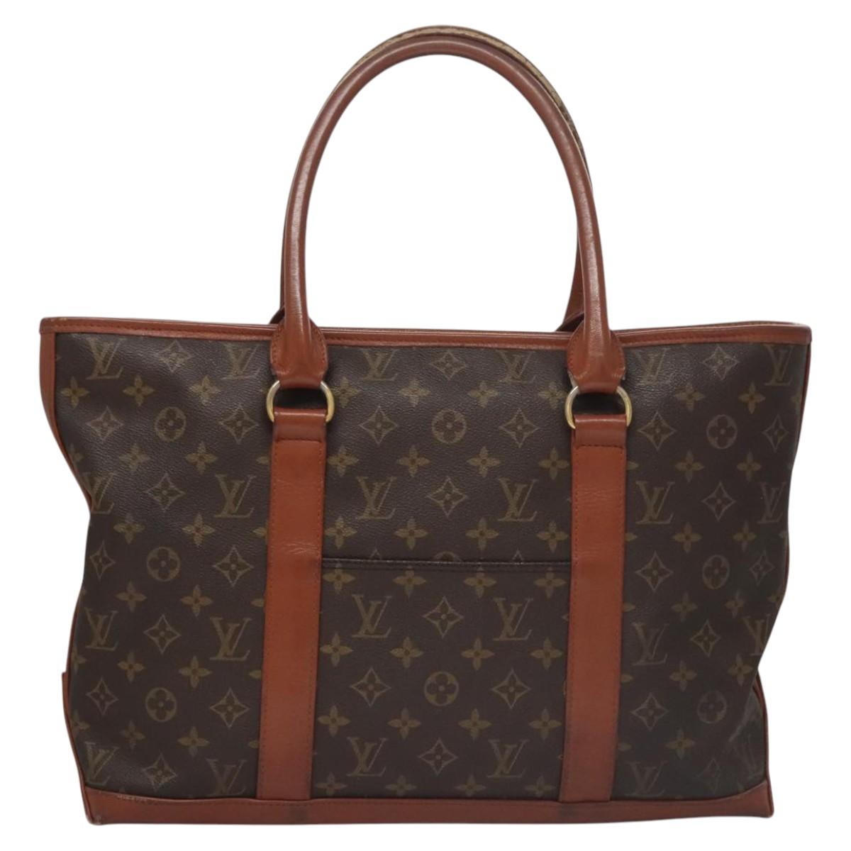 LOUIS VUITTON Monogram Sac Weekend PM Hand Bag M42425 LV Auth 115786