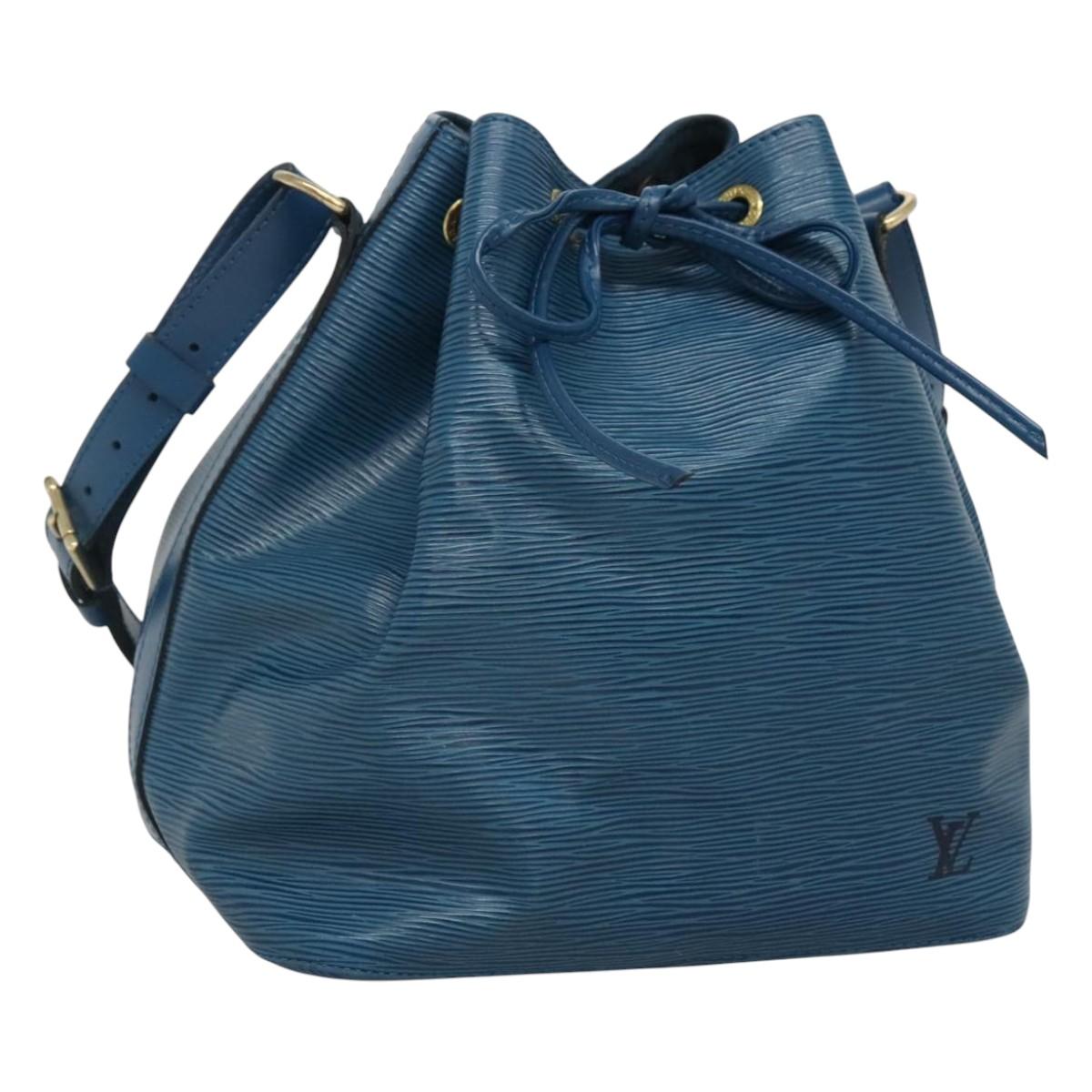 LOUIS VUITTON Epi Petit Noe Shoulder Bag Blue M44105 LV Auth 115791