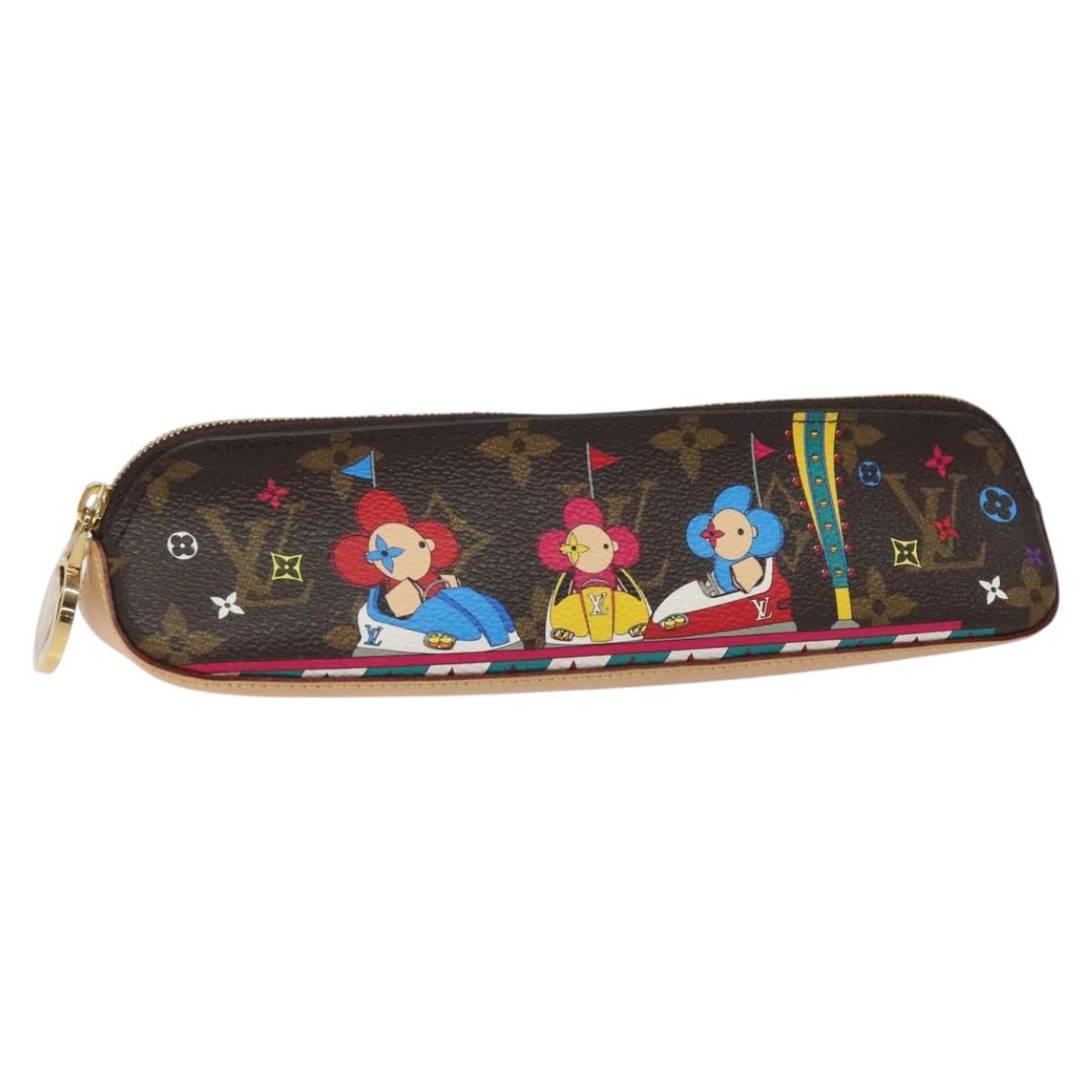 LOUIS VUITTON Monogram Vivienne Trousse Elizabeth Pen Case GI0540 LV Auth 115815