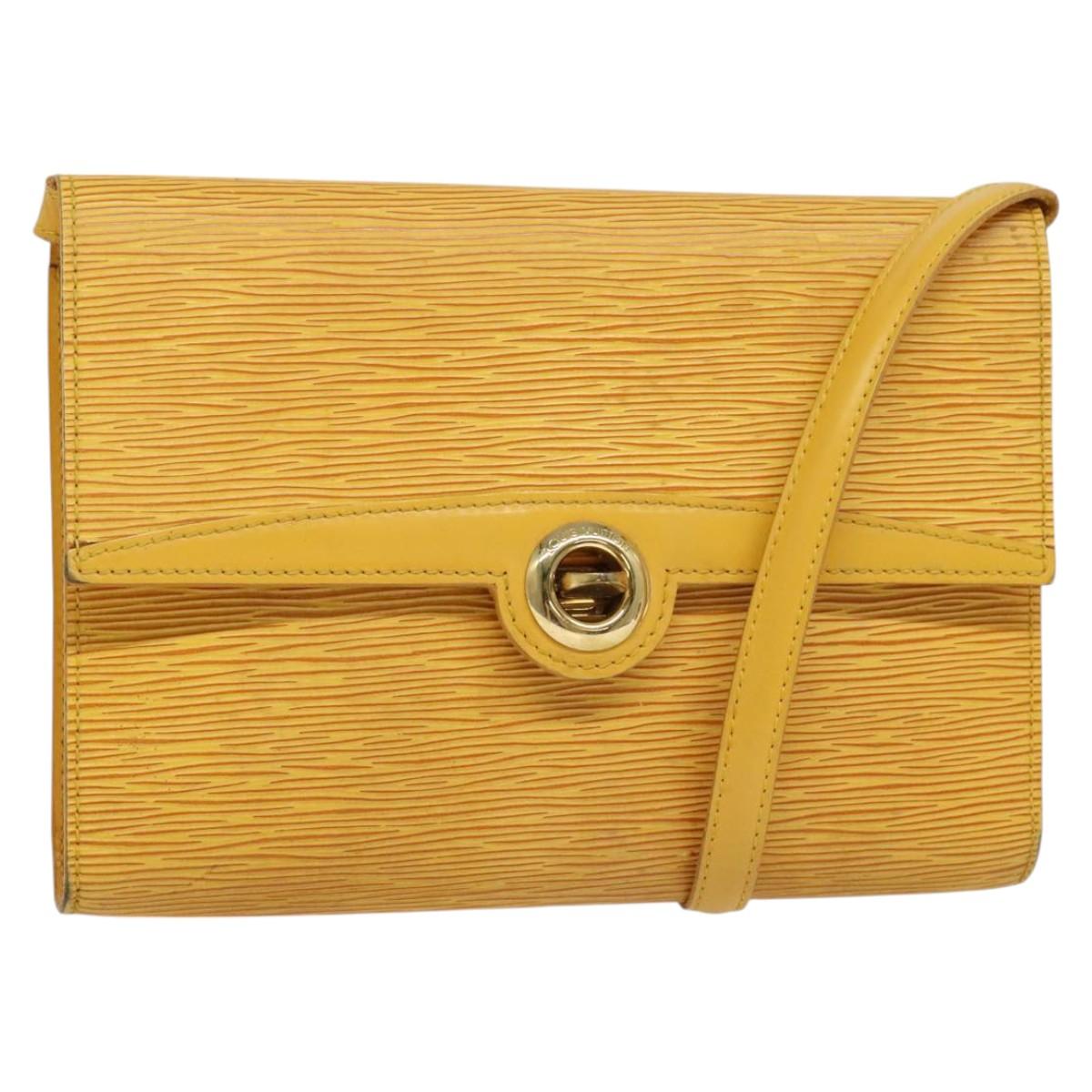 LOUIS VUITTON Epi Arsch Shoulder Bag Yellow M52579 LV Auth 115836