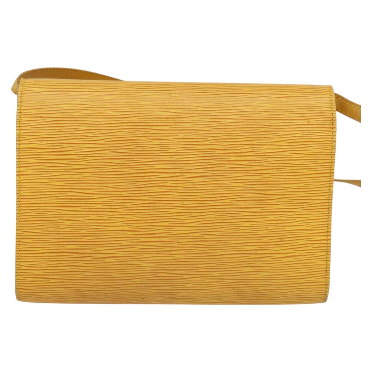 LOUIS VUITTON Epi Arsch Shoulder Bag Yellow M52579 LV Auth 115836