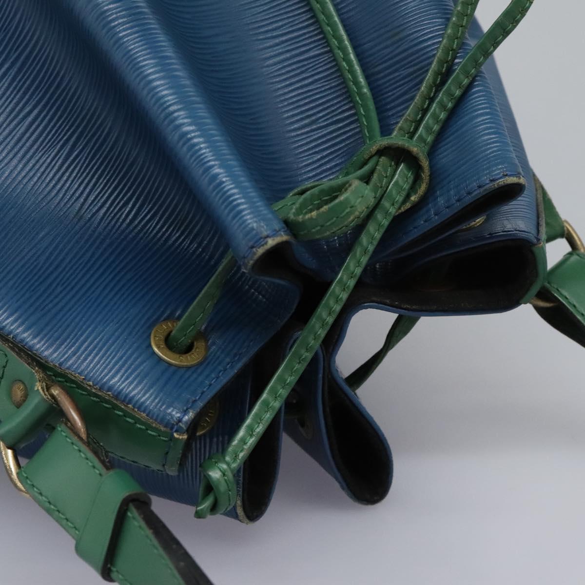 LOUIS VUITTON Epi Noe Shoulder Bag Bicolor Green Blue M44044 LV Auth 115857