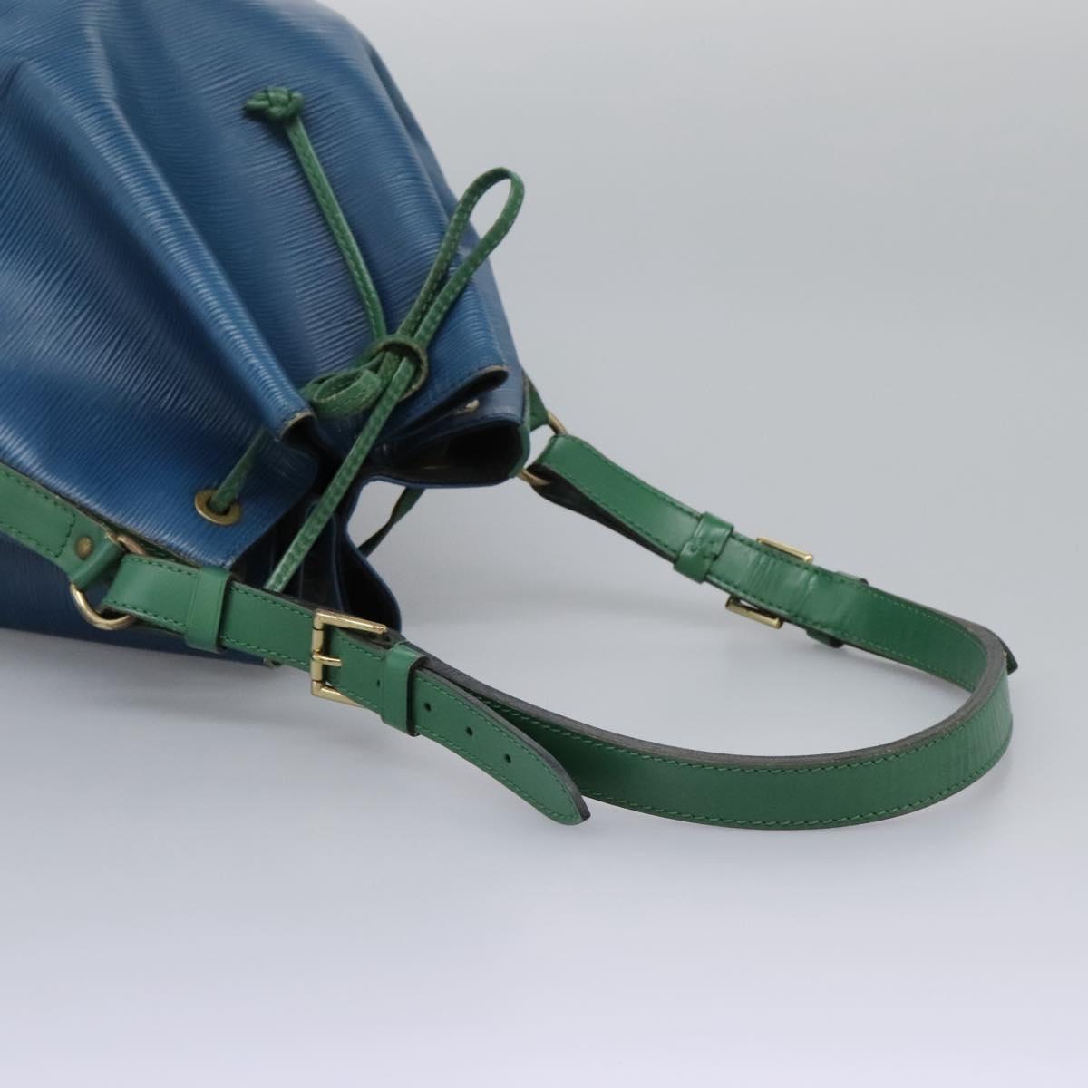 LOUIS VUITTON Epi Noe Shoulder Bag Bicolor Green Blue M44044 LV Auth 115857