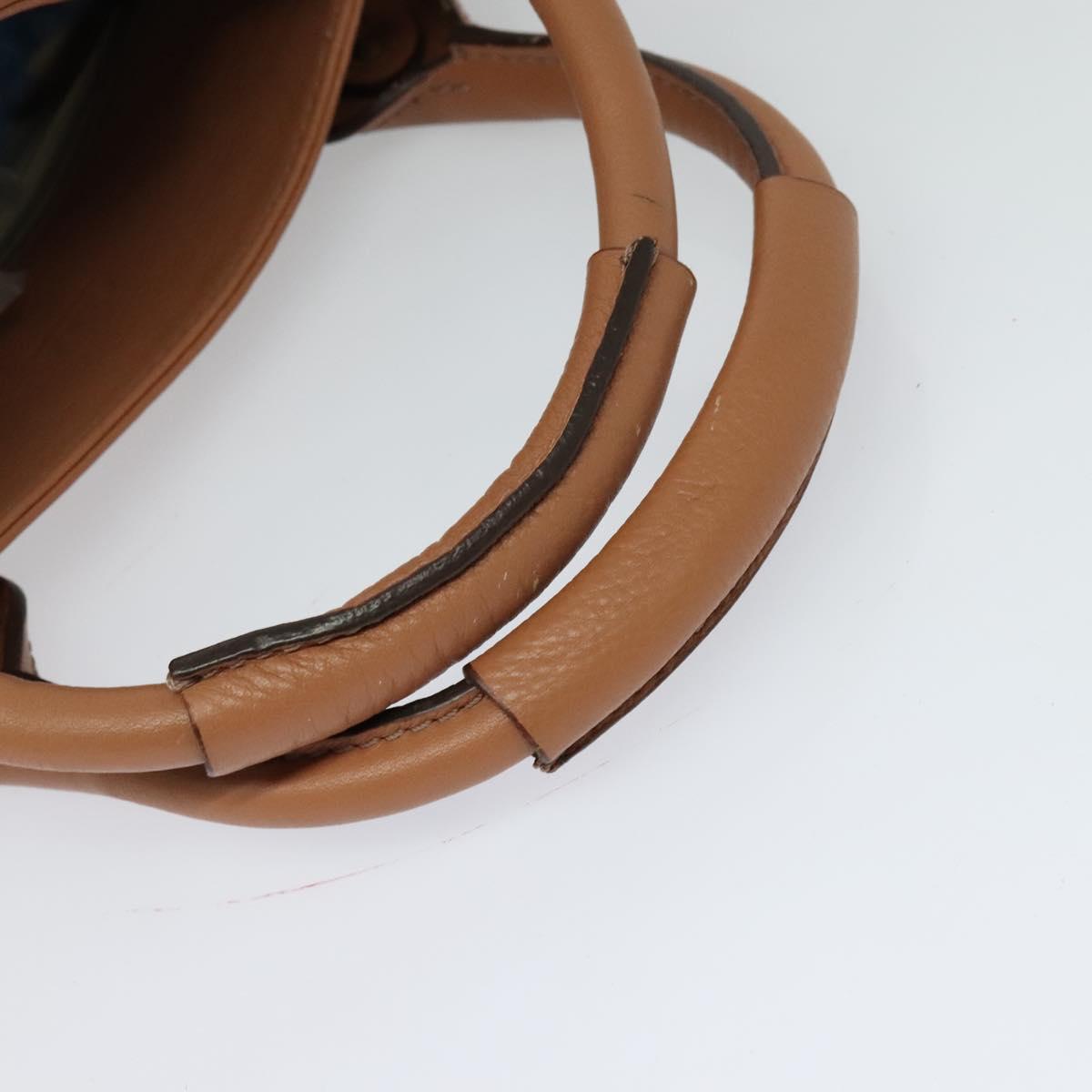 Chloe Paddington Hand Bag Leather Beige Gold Silver Auth 115904V