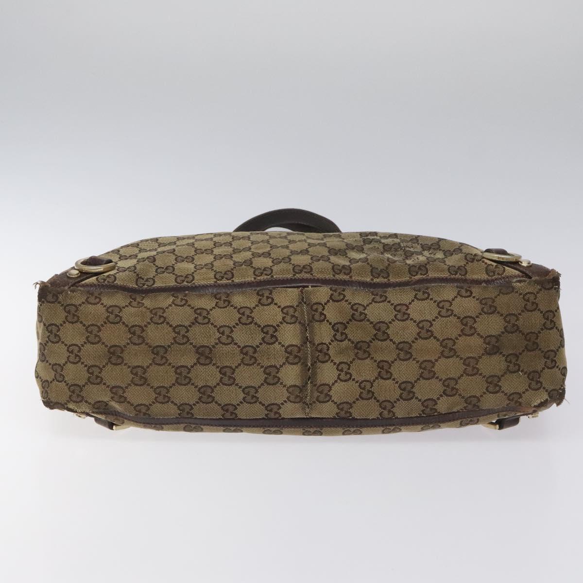 GUCCI GG Canvas Tote Bag Beige 141472 Auth 115948