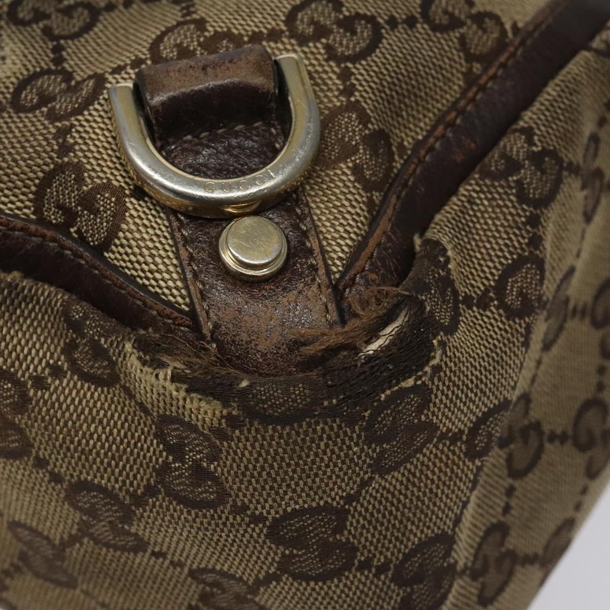 GUCCI GG Canvas Tote Bag Beige 141472 Auth 115948