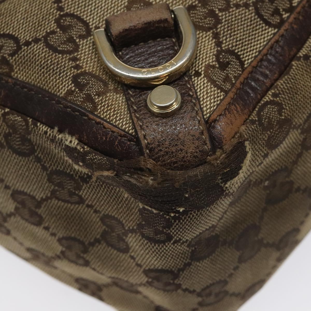 GUCCI GG Canvas Tote Bag Beige 141472 Auth 115948