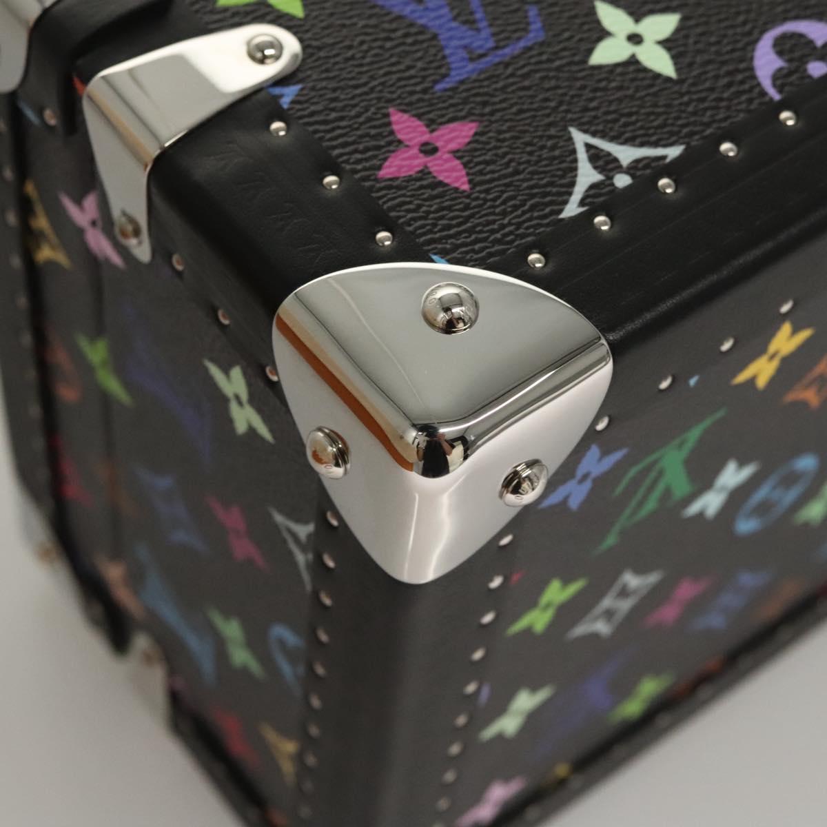 LOUIS VUITTON Multicolor Coffret 8 Montor Jewelry Box Black M13128 Auth 115973SM