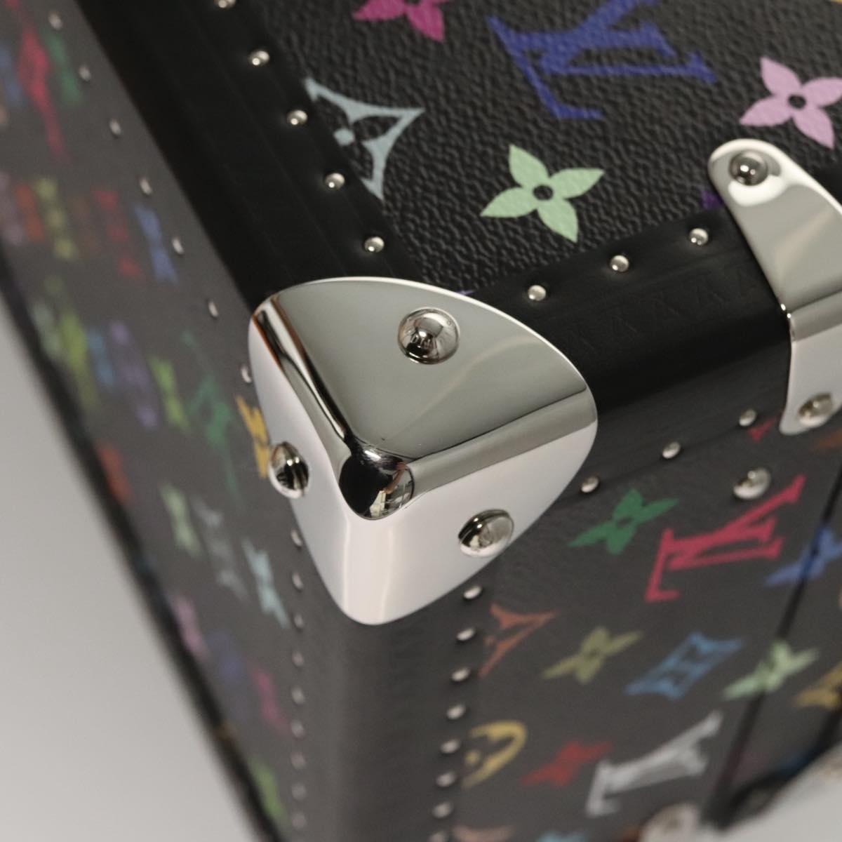 LOUIS VUITTON Multicolor Coffret 8 Montor Jewelry Box Black M13128 Auth 115973SM