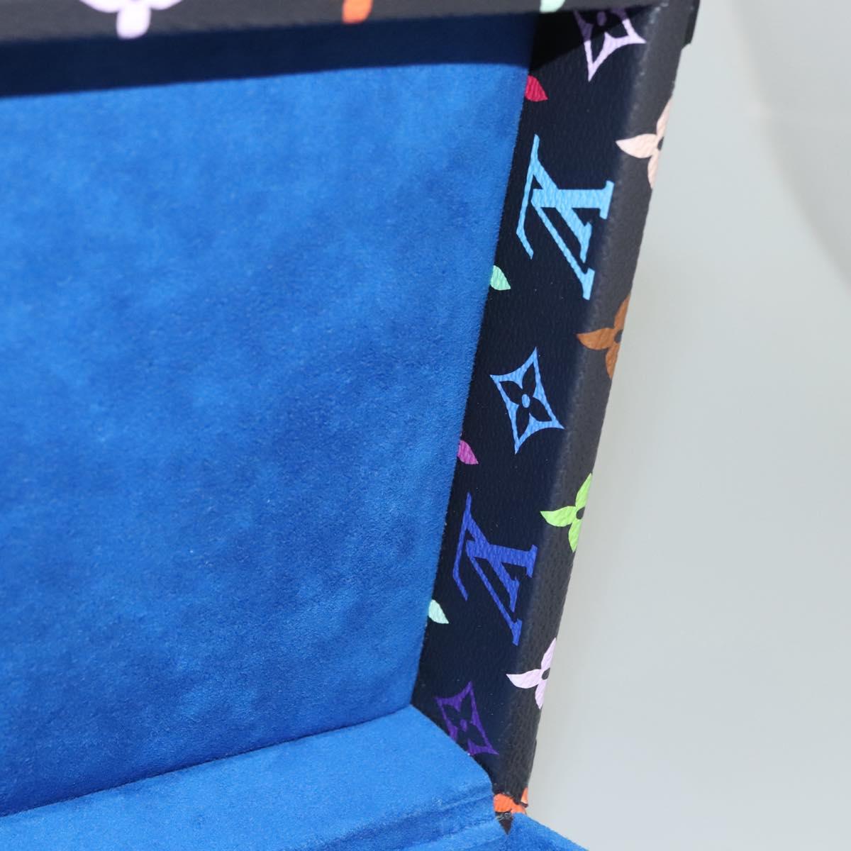 LOUIS VUITTON Multicolor Coffret 8 Montor Jewelry Box Black M13128 Auth 115973SM