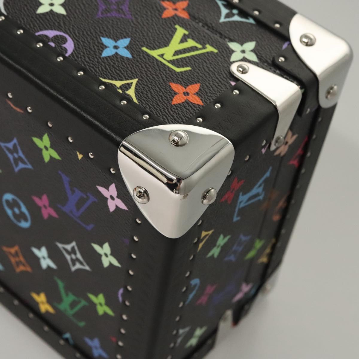 LOUIS VUITTON Multicolor Coffret 8 Montor Jewelry Box Black M13128 Auth 115973SM