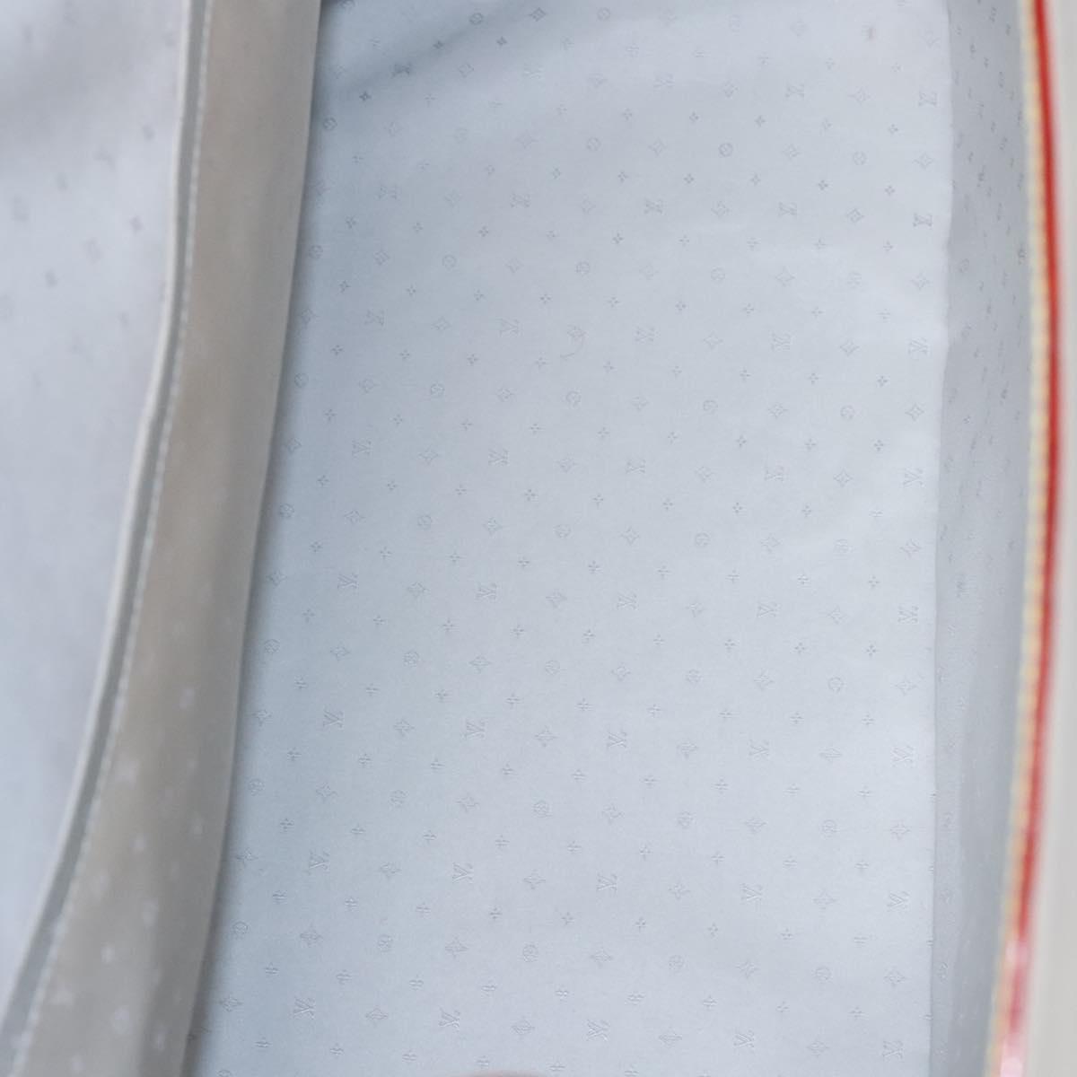 LOUIS VUITTON Suhari Extravagan Hand Bag Leather White M91803 LV Auth 115974S