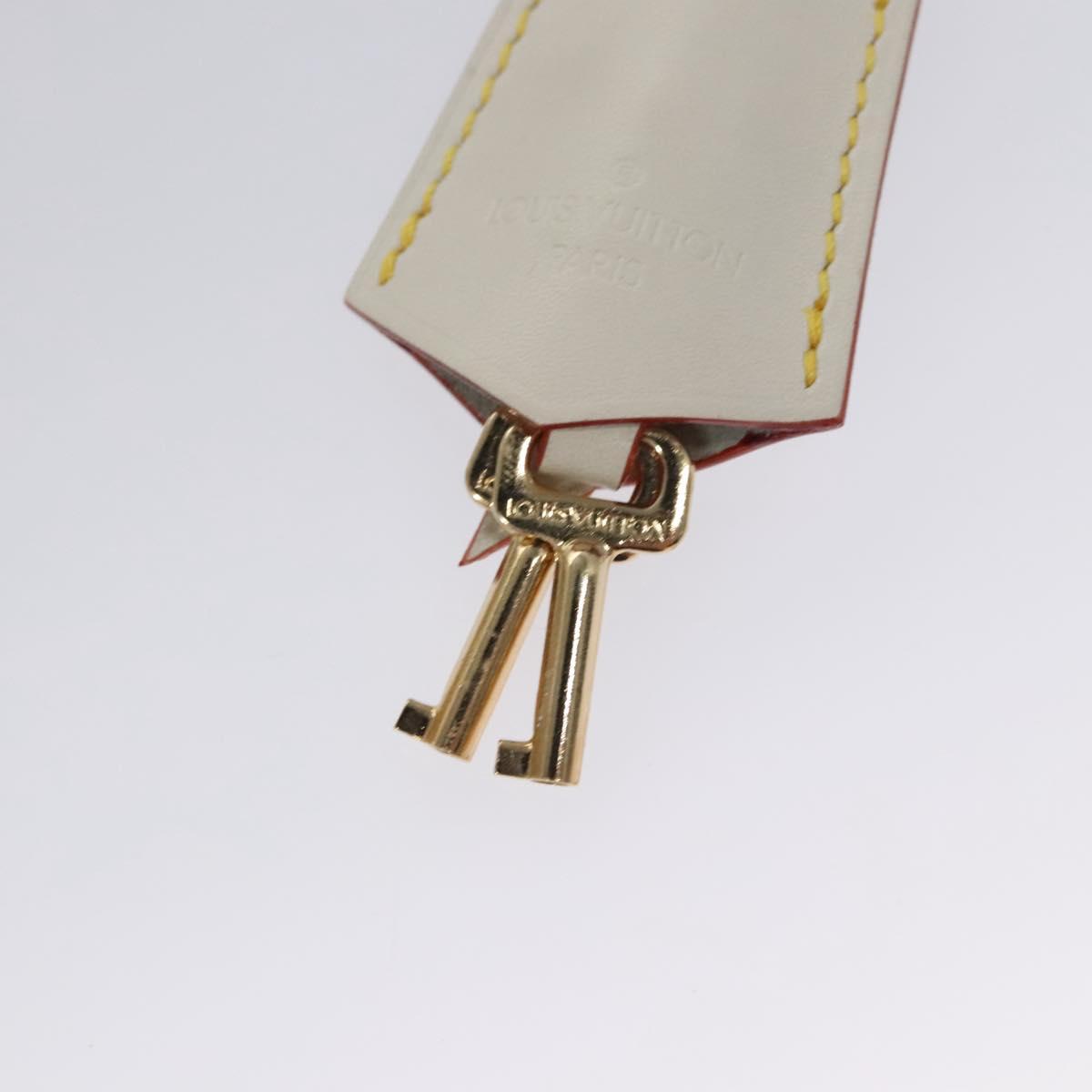 LOUIS VUITTON Suhari Extravagan Hand Bag Leather White M91803 LV Auth 115974S