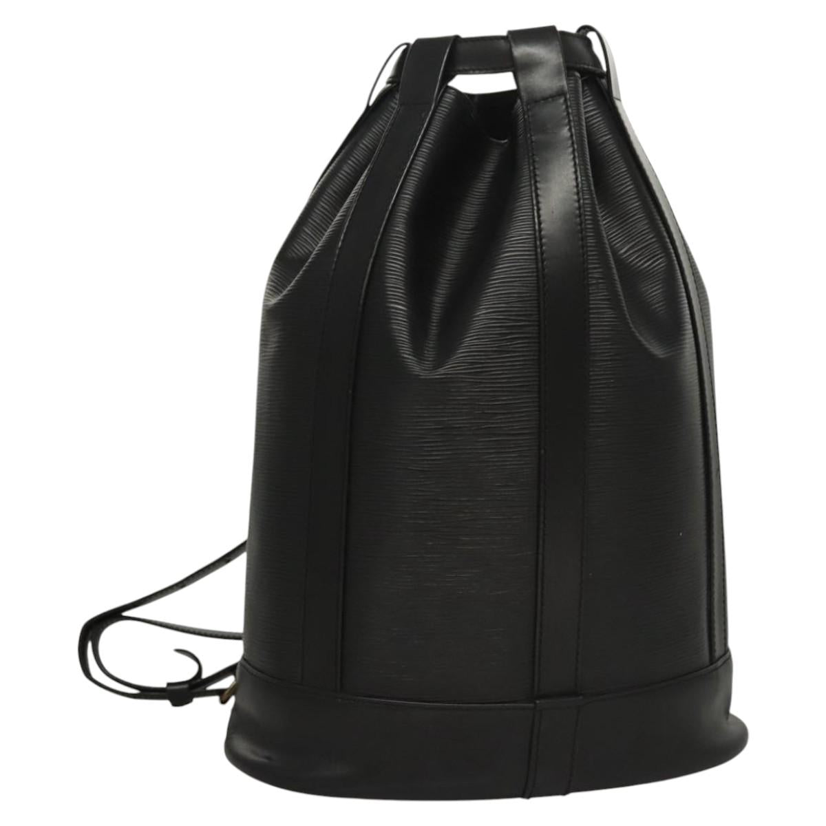 LOUIS VUITTON Epi Randonnee PM Shoulder Bag Black M52352 LV Auth 116020