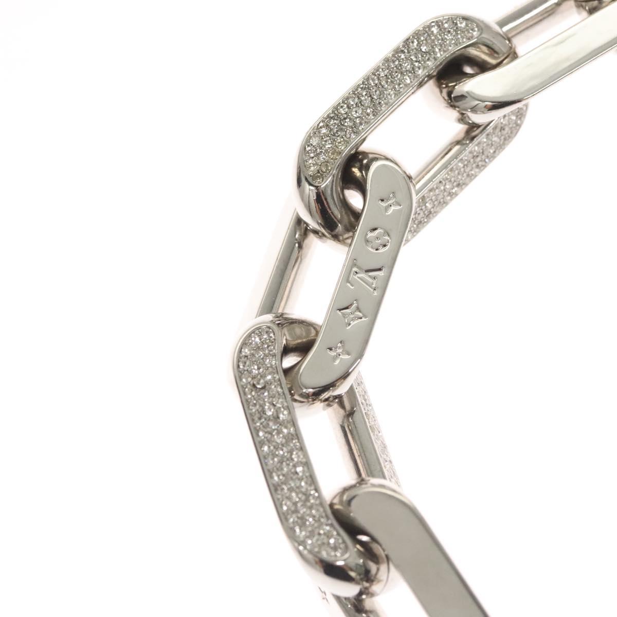 LOUIS VUITTON Collier LV Edge GM Necklace metal Silver tone MP3000 Auth 116084AM