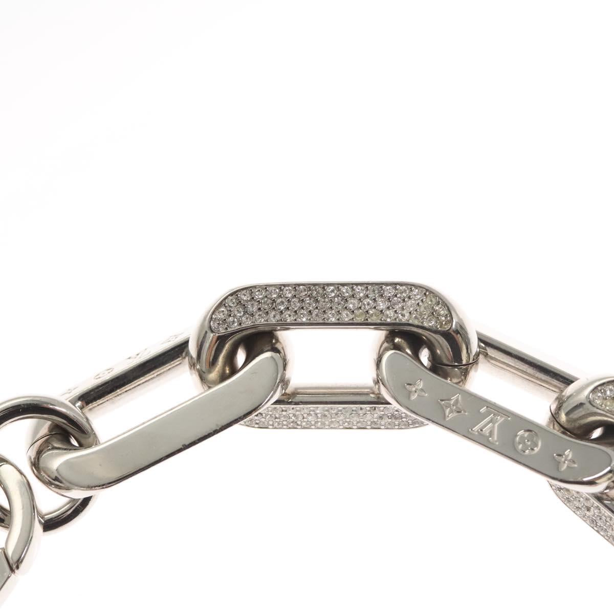 LOUIS VUITTON Collier LV Edge GM Necklace metal Silver tone MP3000 Auth 116084SAM