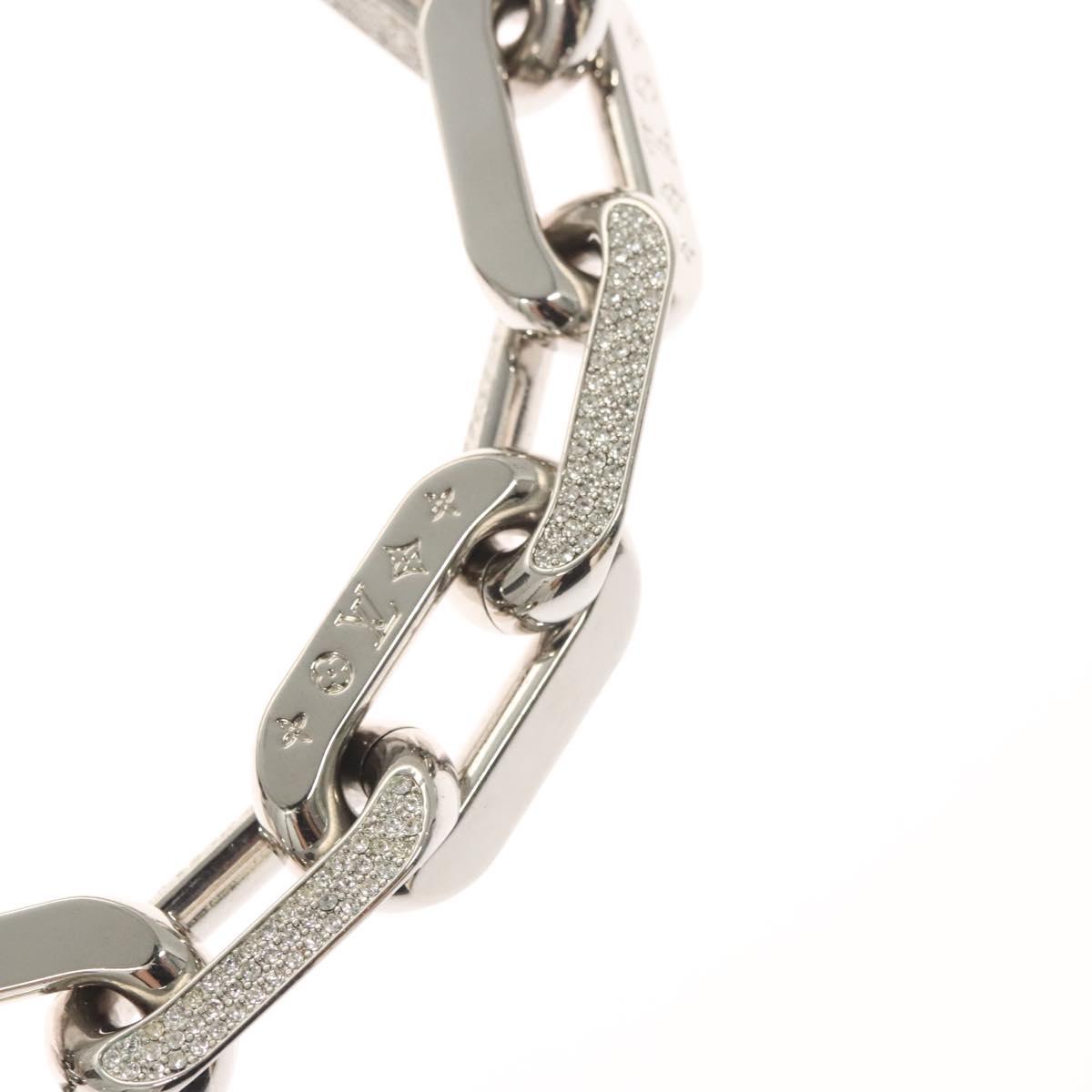 LOUIS VUITTON Collier LV Edge GM Necklace metal Silver tone MP3000 Auth 116084SAM