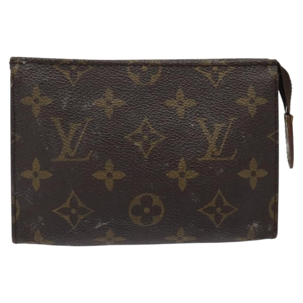 LOUIS VUITTON Monogram Poche Toilette 15 Pouch M47546 LV Auth 116089