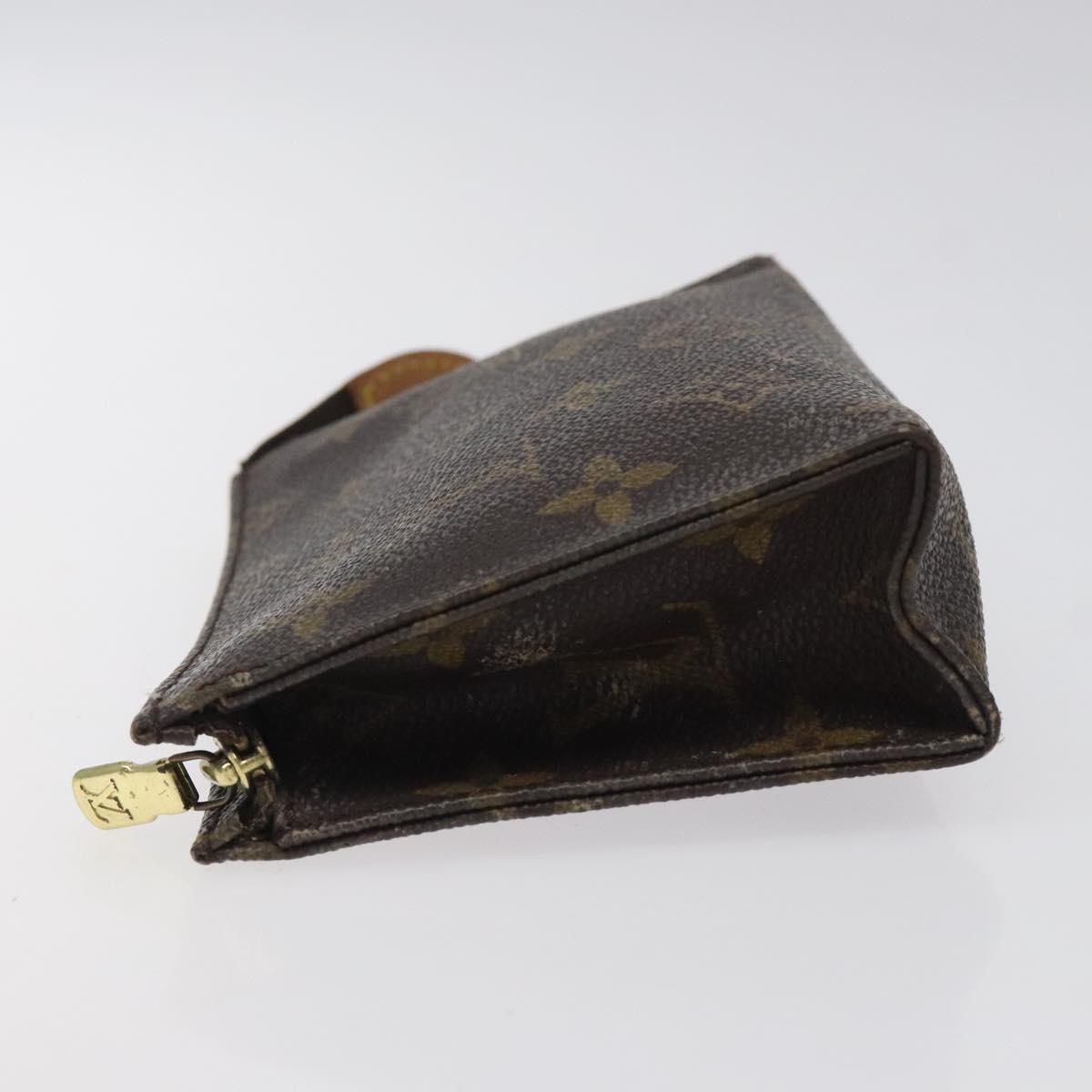 LOUIS VUITTON Monogram Poche Toilette 15 Pouch M47546 LV Auth 116089