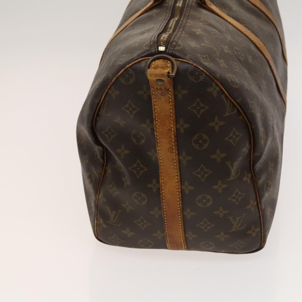 LOUIS VUITTON Monogram Keepall Bandouliere 50 Boston Bag M41416 LV Auth 116095