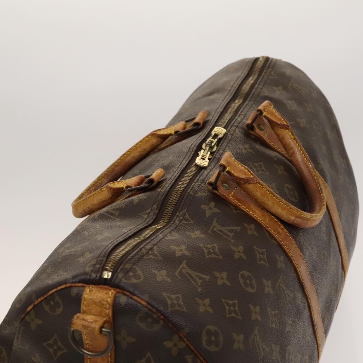 LOUIS VUITTON Monogram Keepall Bandouliere 50 Boston Bag M41416 LV Auth 116095