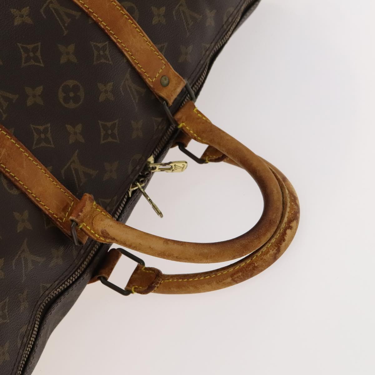 LOUIS VUITTON Monogram Keepall Bandouliere 50 Boston Bag M41416 LV Auth 116095