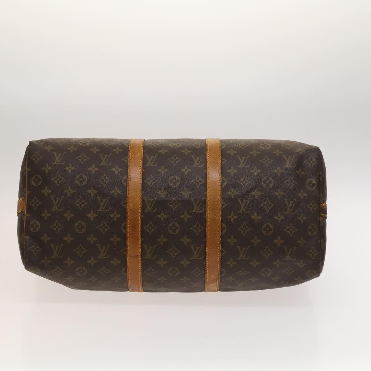 LOUIS VUITTON Monogram Keepall Bandouliere 50 Boston Bag M41416 LV Auth 116095