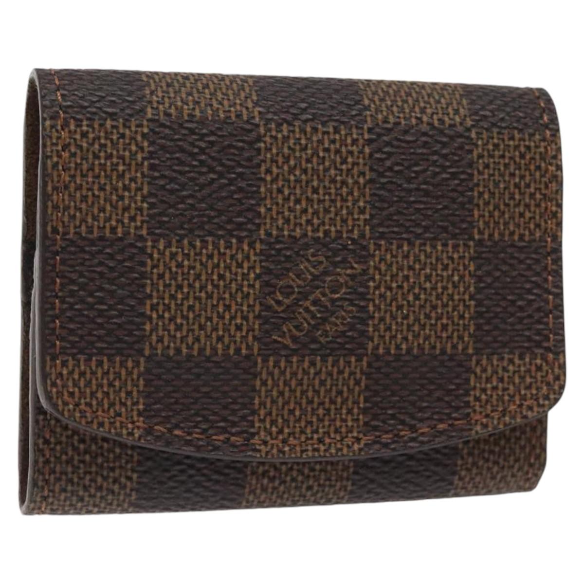 LOUIS VUITTON Damier Ebene Cuff Case LV Auth 116096
