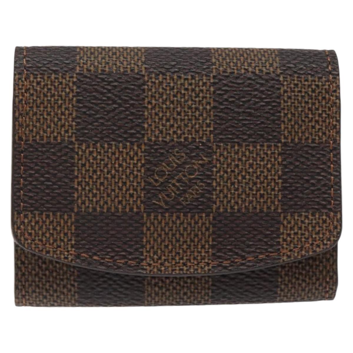 LOUIS VUITTON Damier Ebene Cuff Case LV Auth 116096