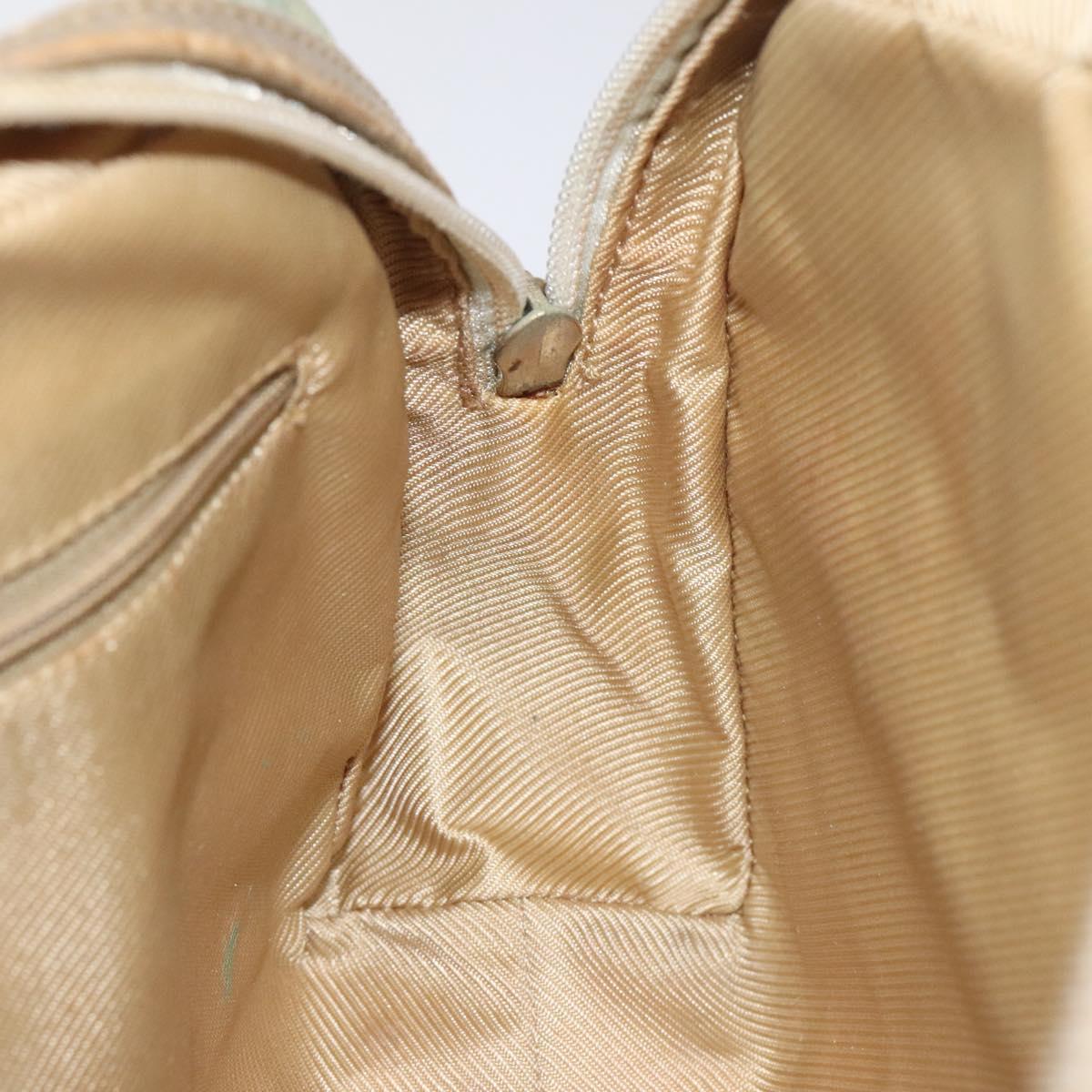 GUCCI GG Canvas Hand Bag Light Blue Gold 000 0852 Auth 116100