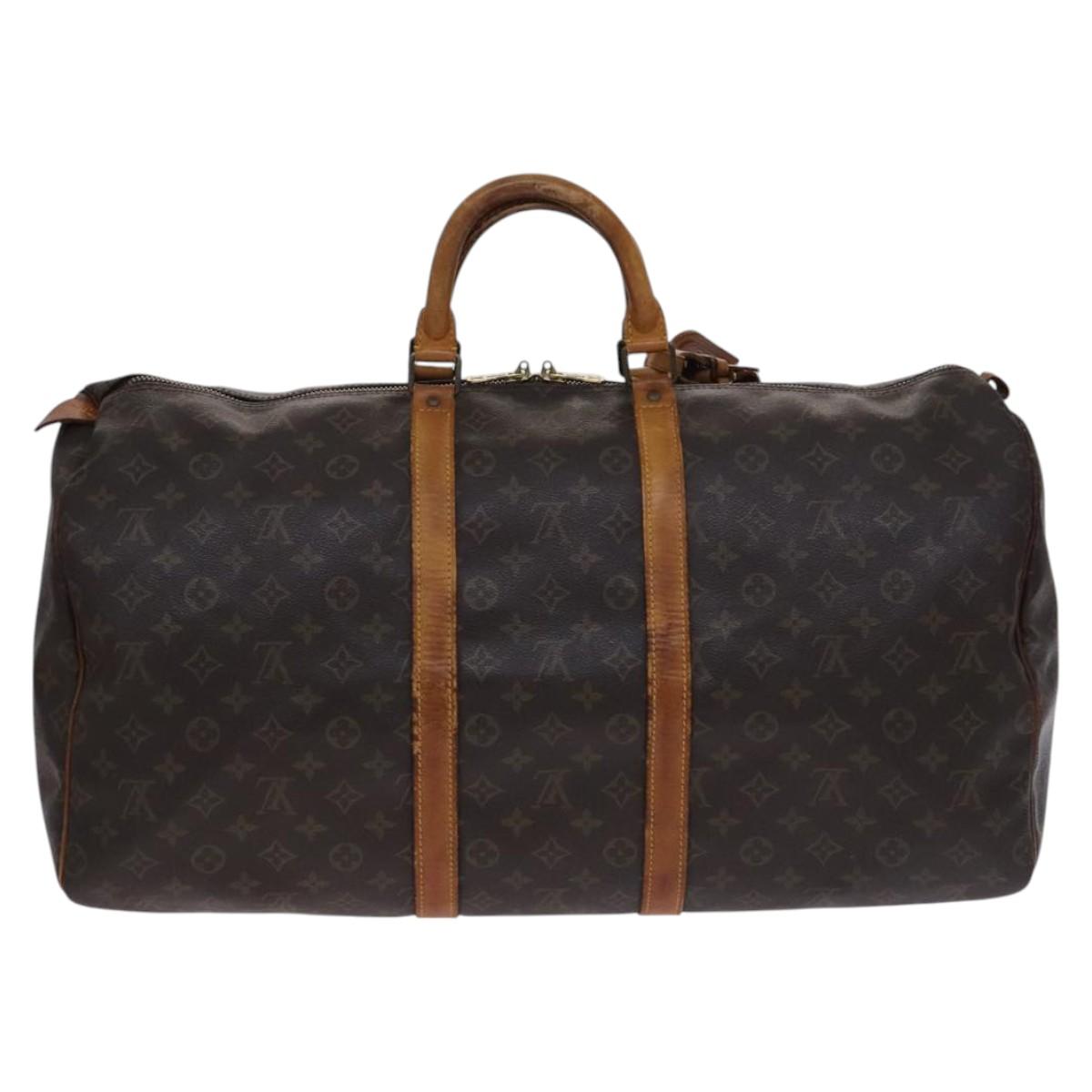 LOUIS VUITTON Monogram Keepall 60 Boston Bag M41422 LV Auth 116106