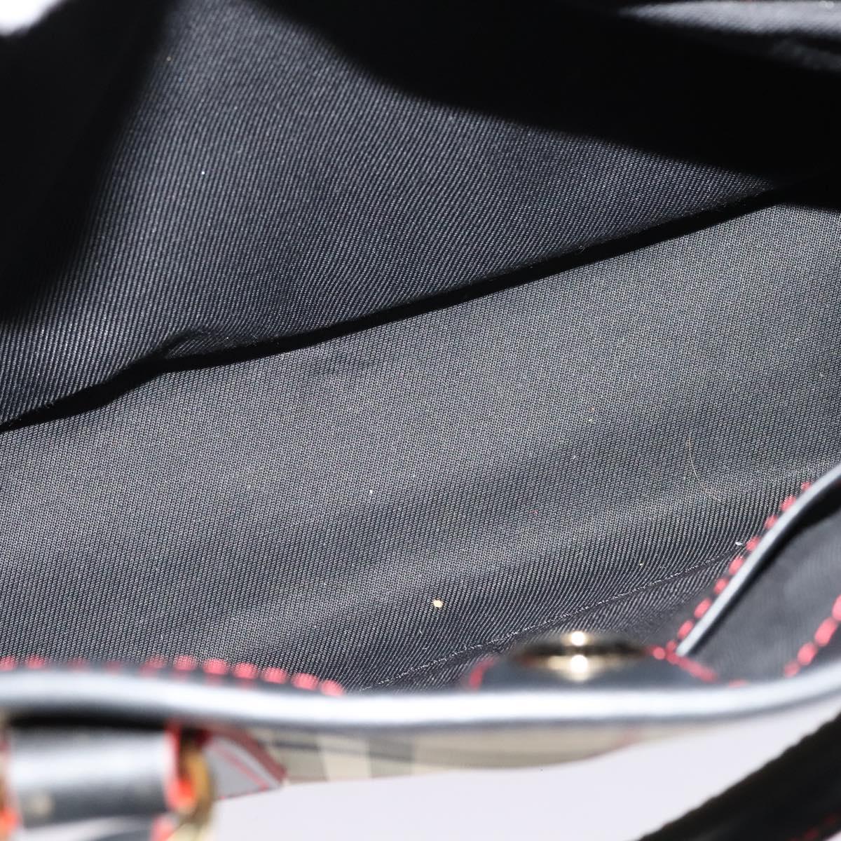 BURBERRY Nova Check Hand Bag Canvas 2way Beige Auth 116123V