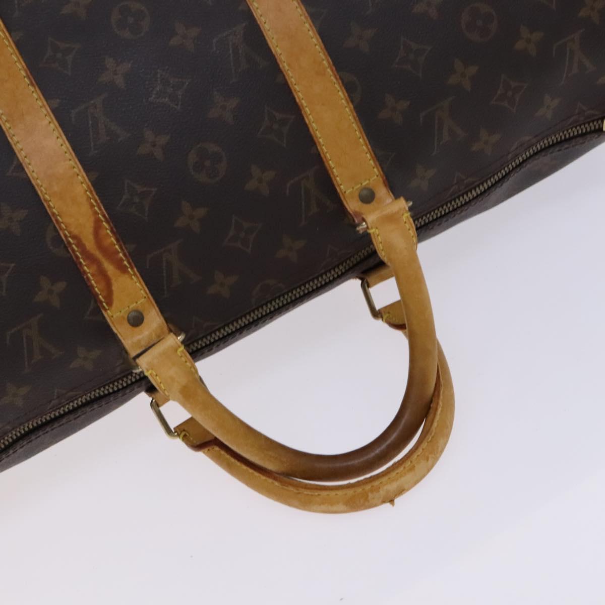 LOUIS VUITTON Monogram Keepall Bandouliere 50 Boston Bag M41416 LV Auth 116149