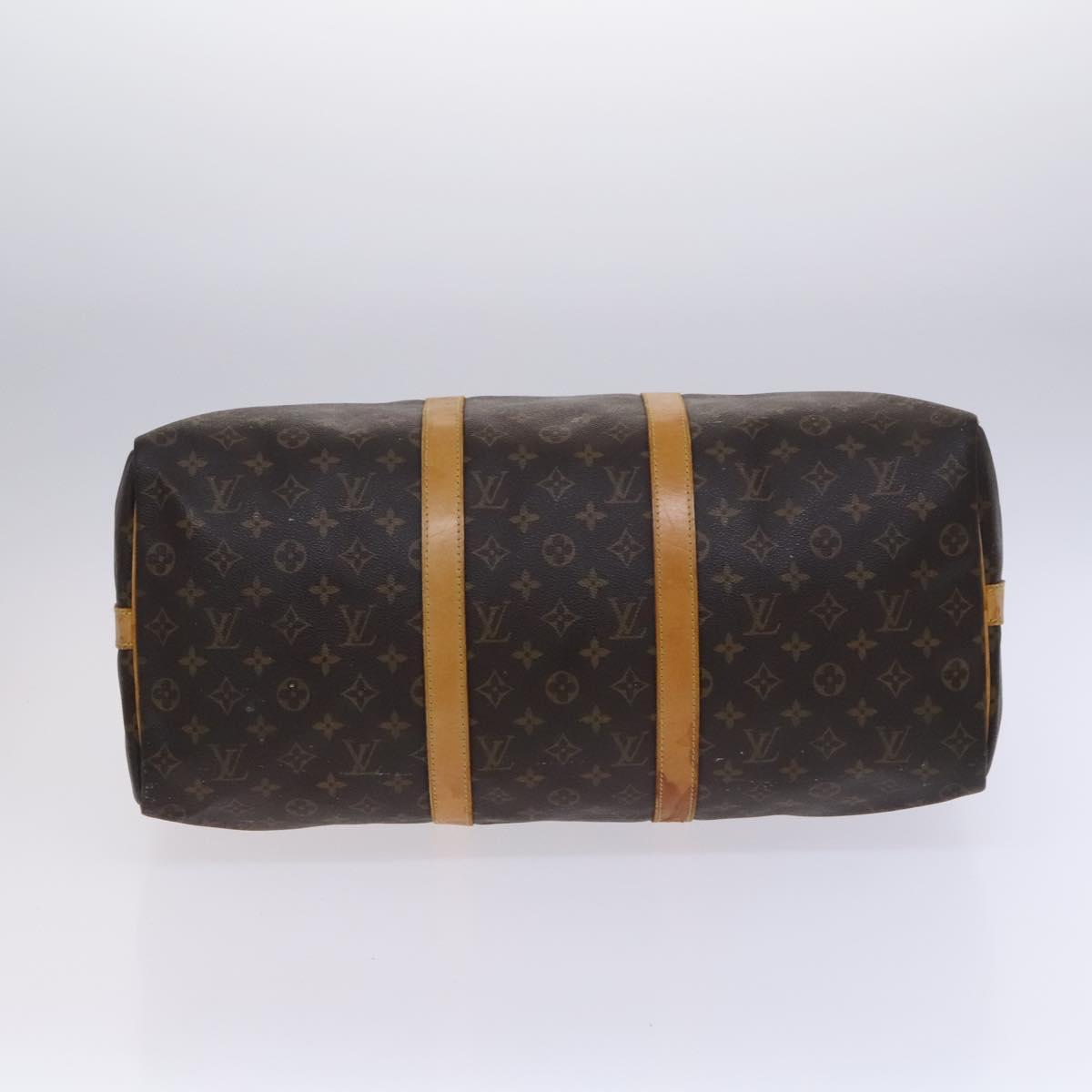 LOUIS VUITTON Monogram Keepall Bandouliere 50 Boston Bag M41416 LV Auth 116149