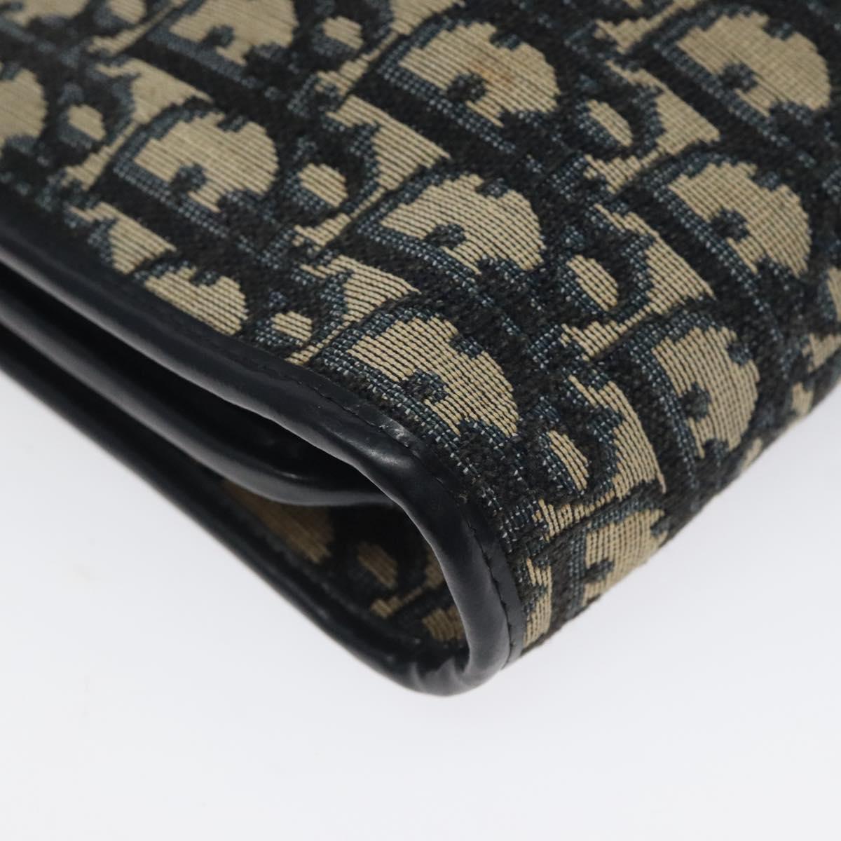 Christian Dior Trotter Canvas Shoulder Bag Navy Auth 116165