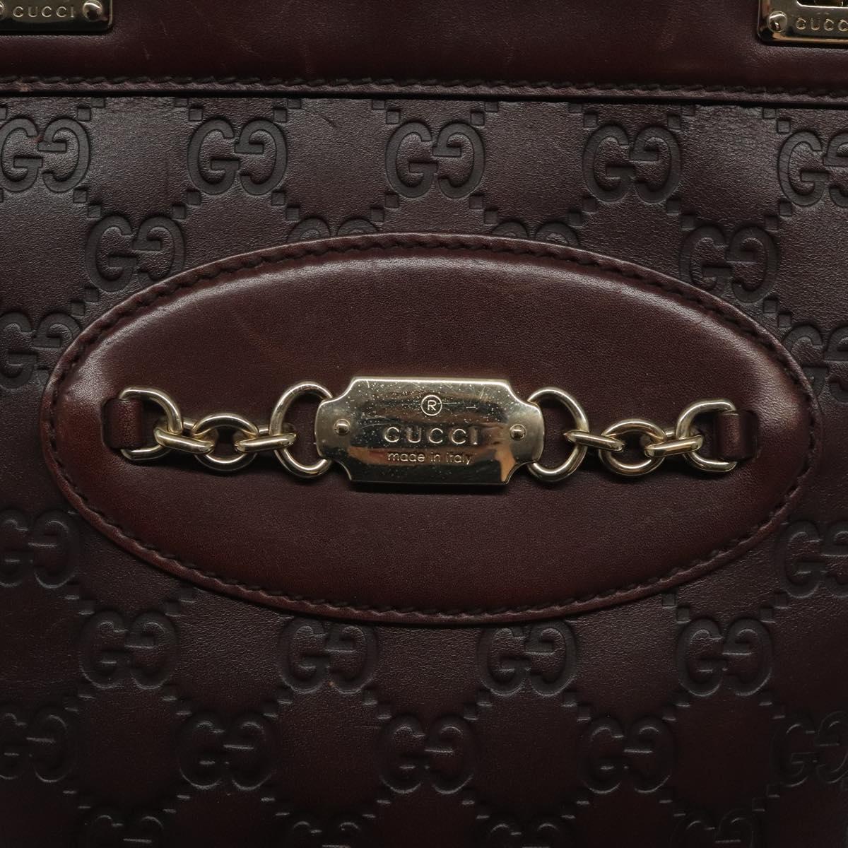 GUCCI GG Canvas Guccissima Hand Bag Gold Brown 145994 Auth 116184