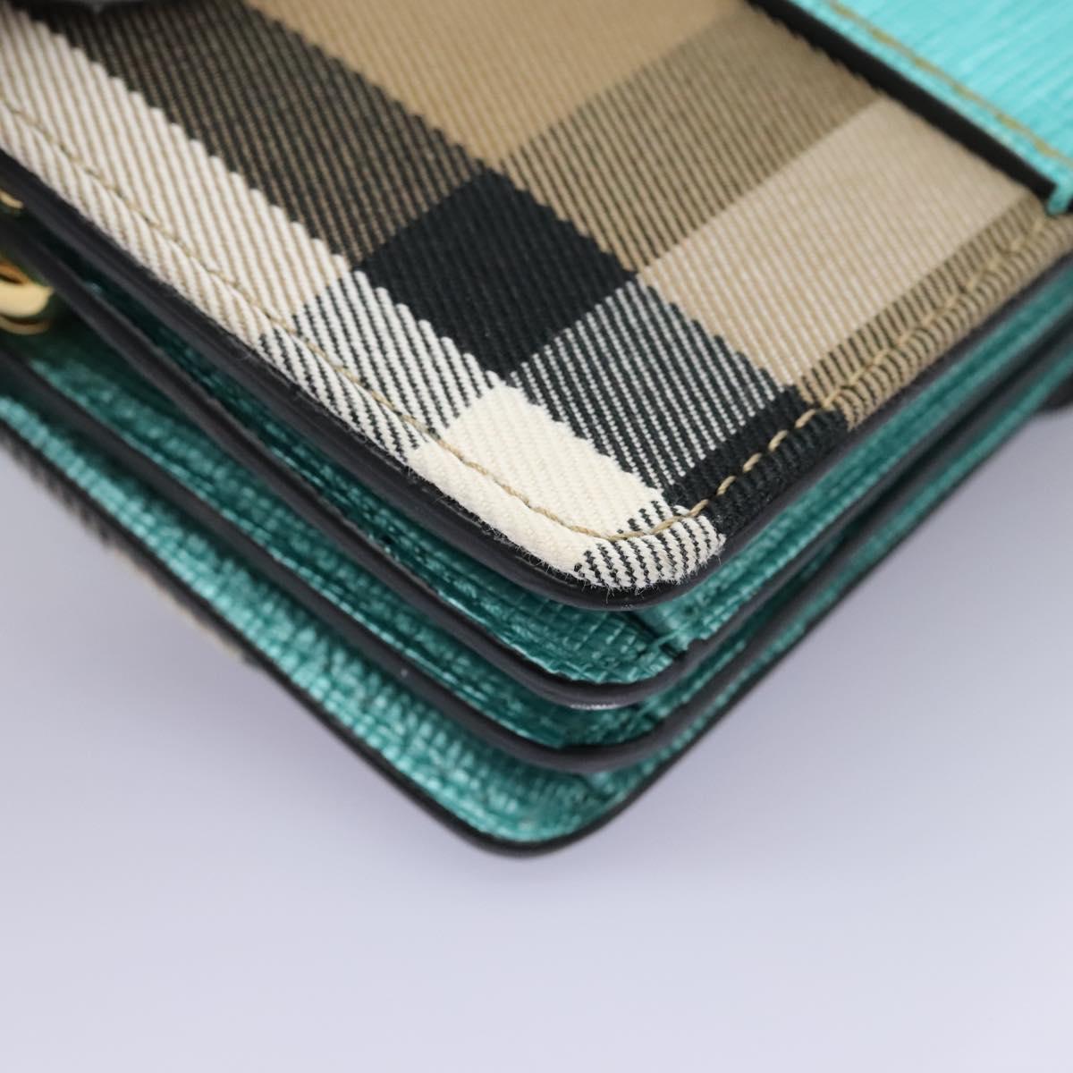 BURBERRY Nova Check Shoulder Bag Canvas 2way Beige Auth 116187