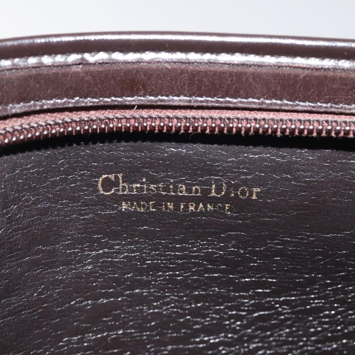 Christian Dior Trotter Canvas Shoulder Bag Brown Auth 116199