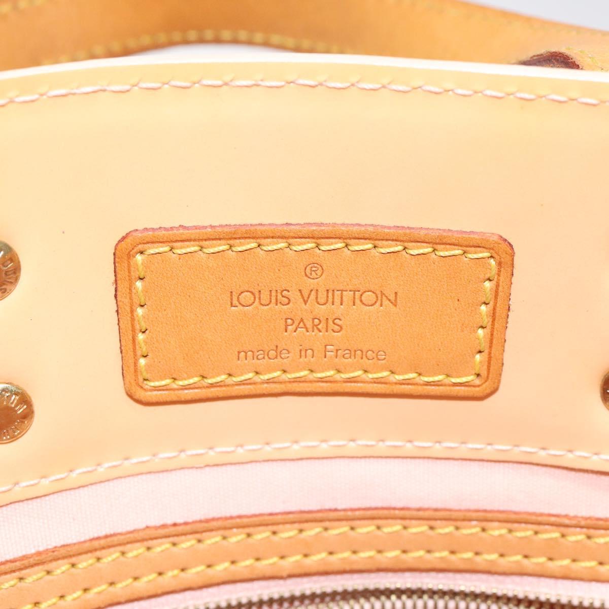 LOUIS VUITTON Monogram Vernis Reade PM Bag Marshmallow Pink M91306 Auth 116202