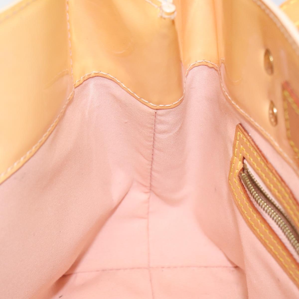 LOUIS VUITTON Monogram Vernis Reade PM Bag Marshmallow Pink M91306 Auth 116202
