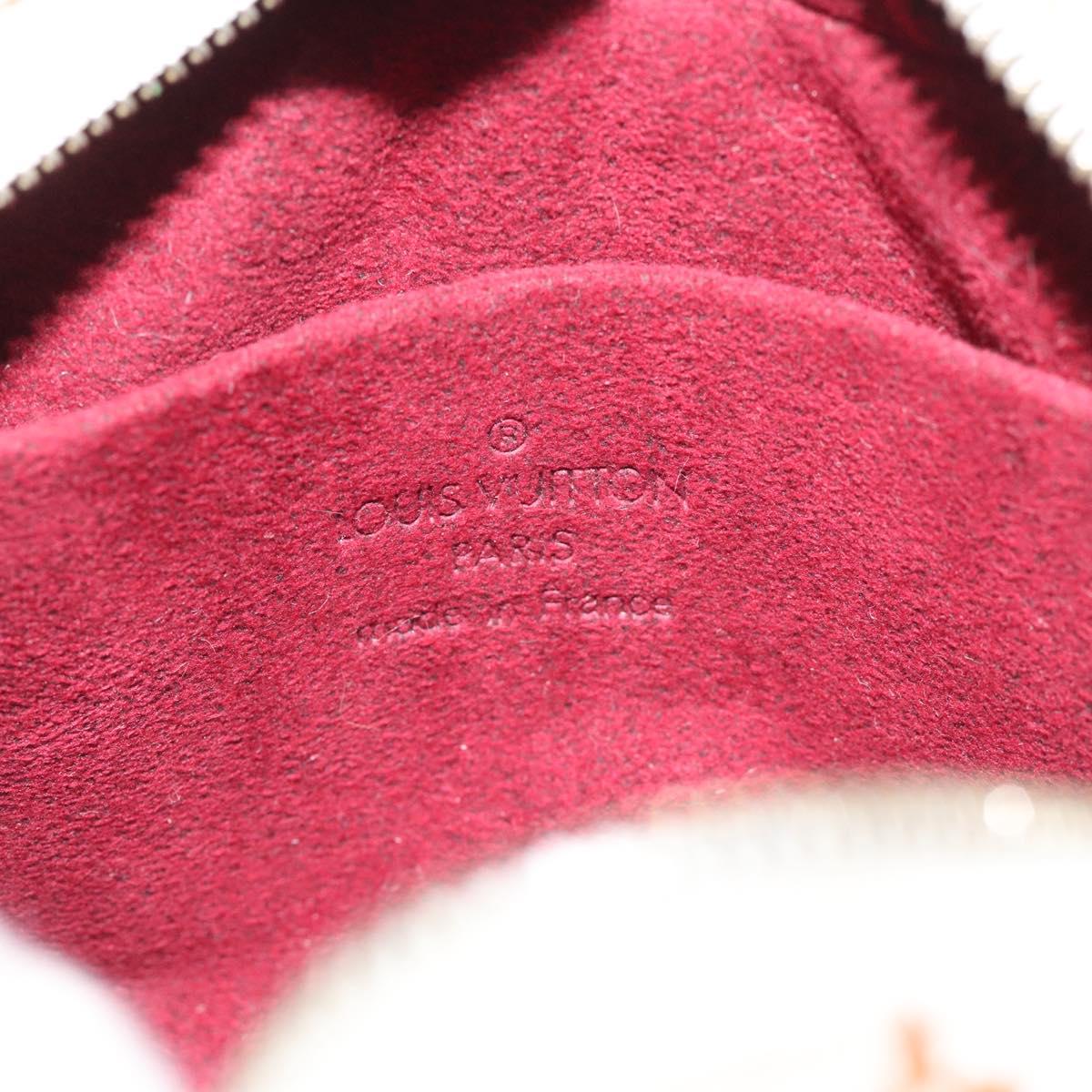 LOUIS VUITTON Monogram Multicolor Trousse Wapity Pouch White M58033 Auth 116230