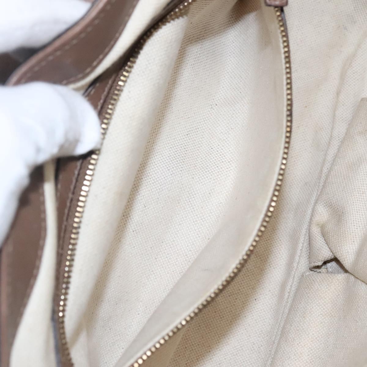 GUCCI GG Supreme Shoulder Bag PVC Beige Gold 336748 Auth 116246
