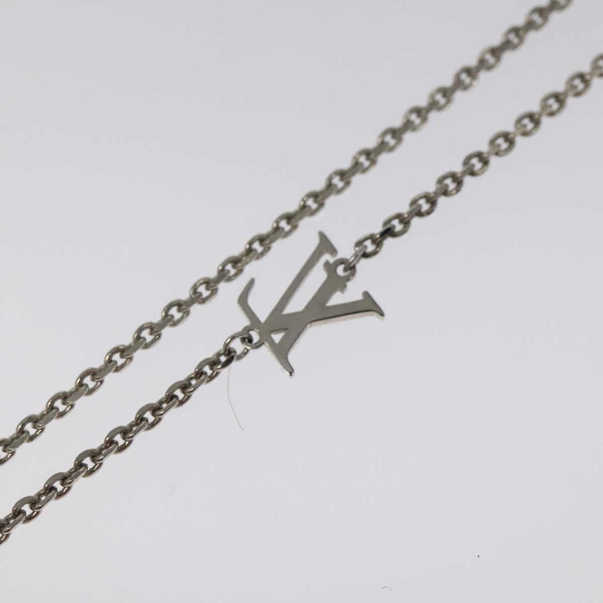 LOUIS VUITTON Collier Vivienne Necklace metal Navy MP3194 LV Auth 116260