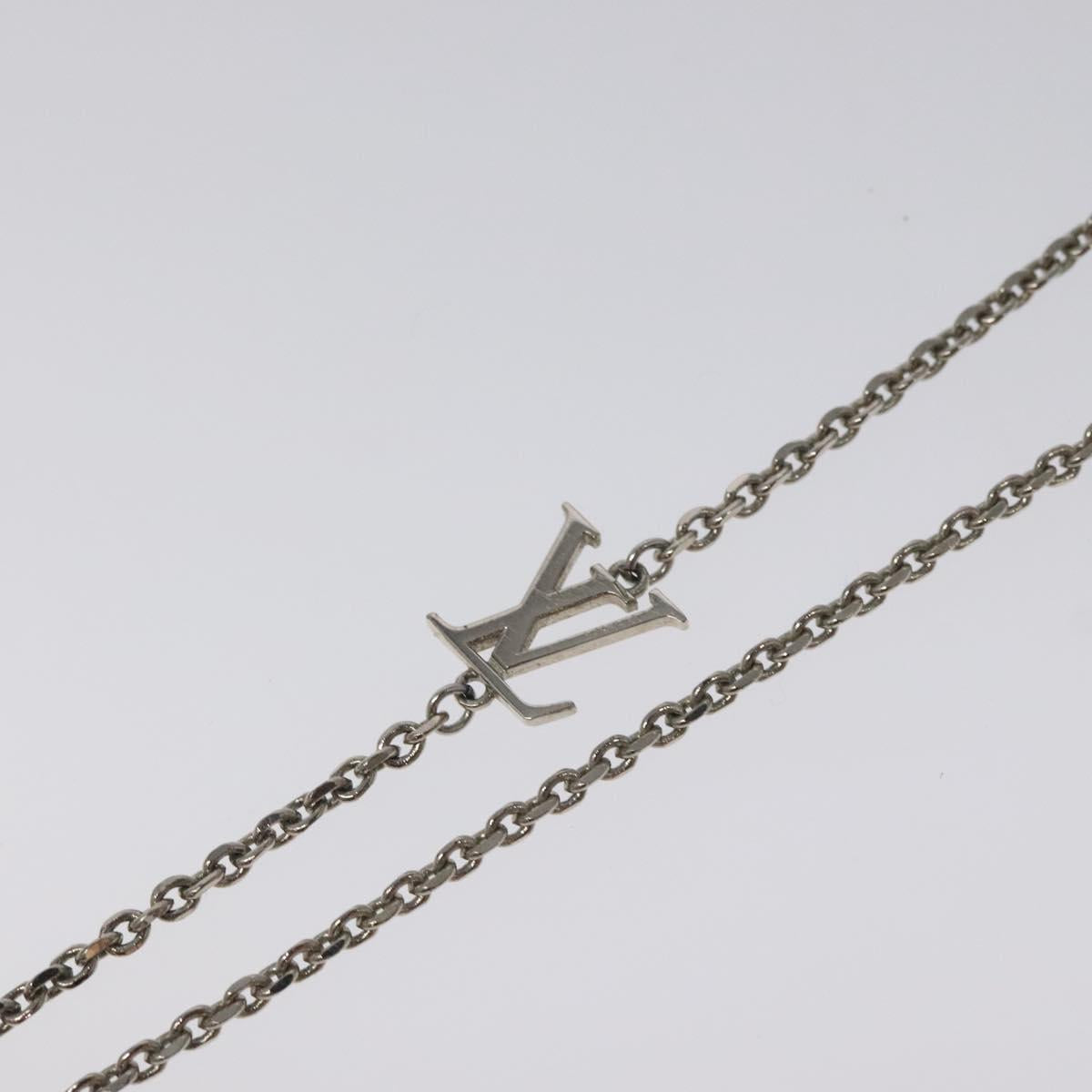 LOUIS VUITTON Collier Vivienne Necklace metal Navy MP3194 LV Auth 116260