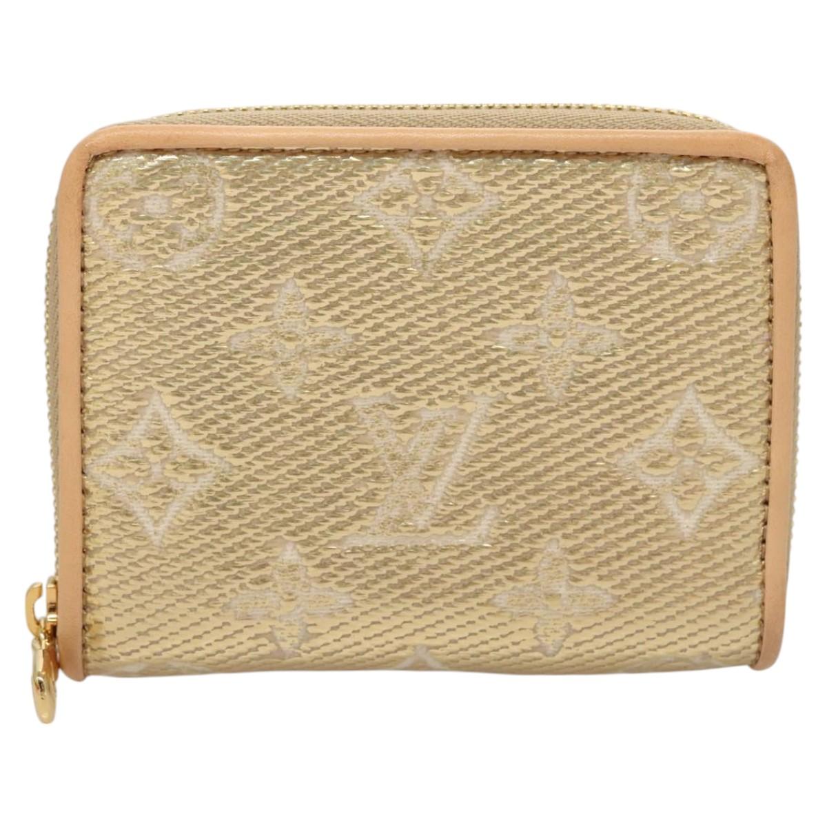 LOUIS VUITTON Monogram Laminated Jacquard Zippy Coin Purse M82483 Auth 116266SM