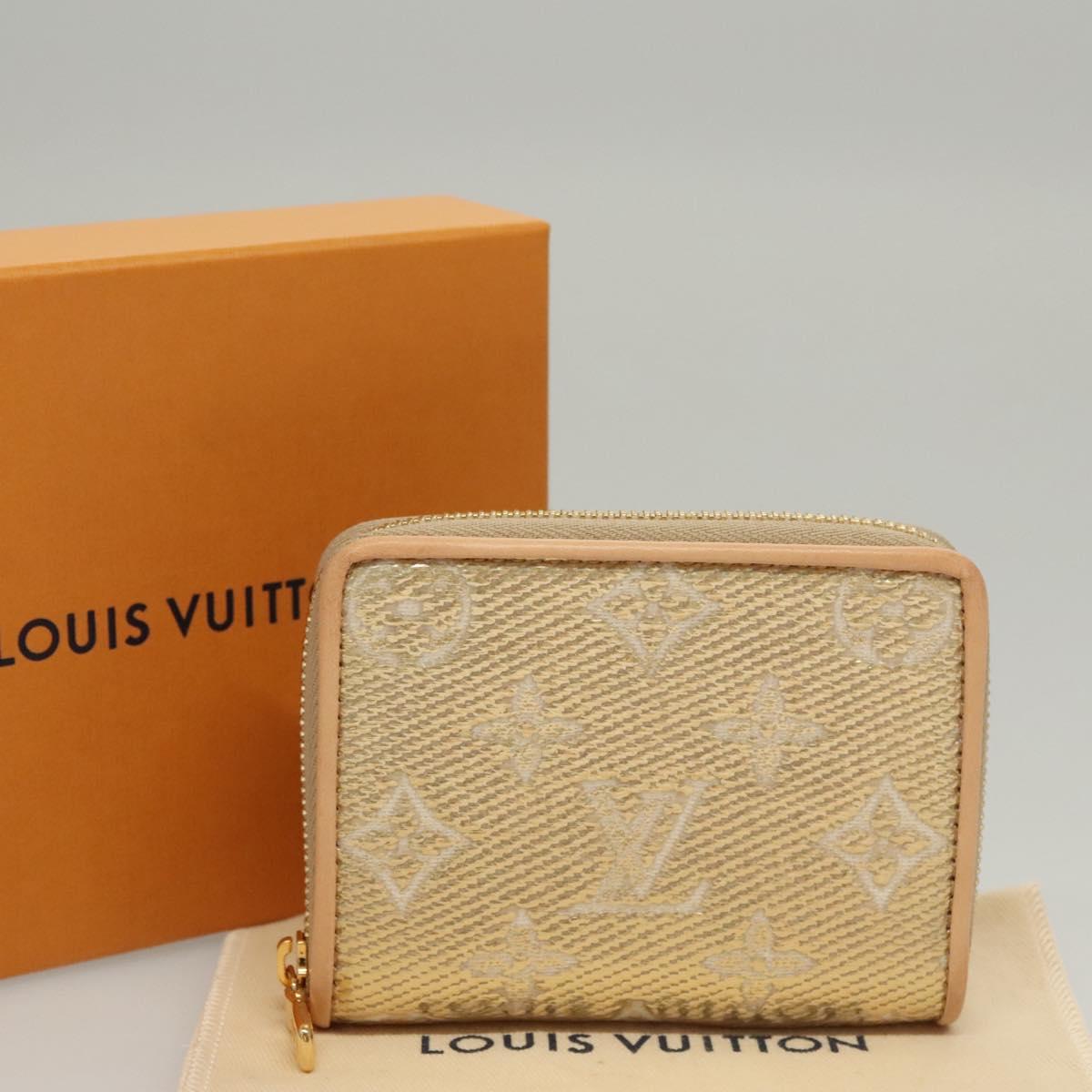 LOUIS VUITTON Monogram Laminated Jacquard Zippy Coin Purse M82483 Auth 116266SM