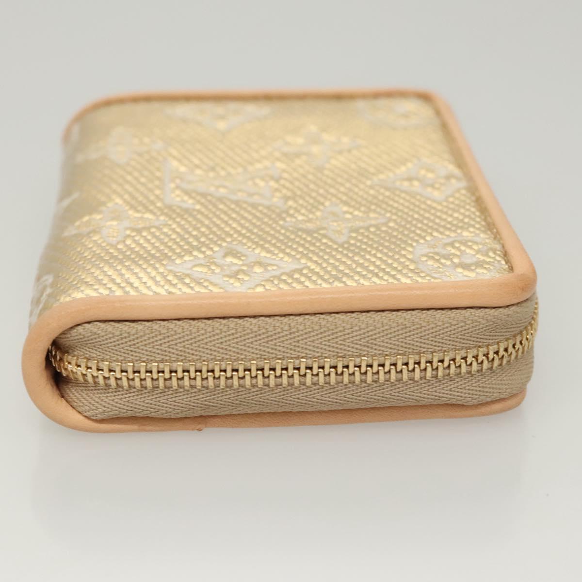 LOUIS VUITTON Monogram Laminated Jacquard Zippy Coin Purse M82483 Auth 116266SM